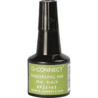 Q-CONNECT Navulinkt Q-Connect KF25105 Zwart 28 ml