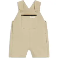 BOSS Katoenen tuinbroekje voor baby’s met logoprint