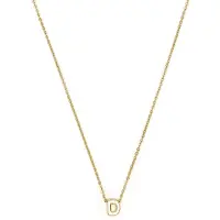 Luxenter Ketting 'Alphabet D' goud