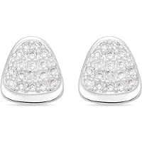 Luxenter Oorbellen met glanzende zirkonia, zilveren afwerking - Musa