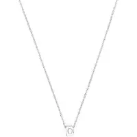 Luxenter Ketting 'Alphabet D' zilver