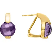 Luxenter Oorbellen goud / lila