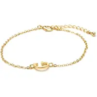 Luxenter Armband met 18-karaats geelgouden afwerking - Alphabet