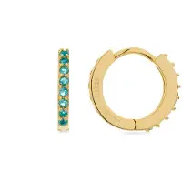 Luxenter Oorbellen 'Valarys' goud / groen