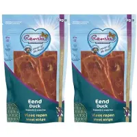 Renske 2x Gezonde Beloning Vleesrepen Hondensnack Eend 1 Kg