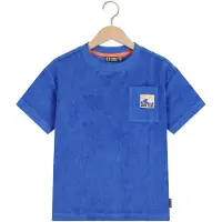 Tumble 'n dry T-shirt blauw met textuur Jongens Katoen Ronde hals Effen - maat 116