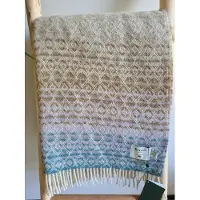 Bronte by moon Wollen Plaid - DIAMOND Ombre Aqua Lilac - 140x185cm - Bronte x Plaids.shop