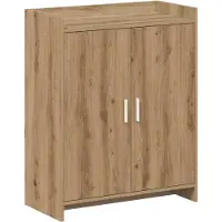 vidaXL Schoenenkast 73,5 x 36 x 92 cm Bewerkt hout Artisanaal eiken