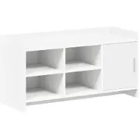 vidaXL Schoenenkast met opslag Wit 100 x 39,5 x 51 cm Bewerkt hout