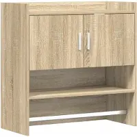 vidaXL Wandplank Muurmontage Sonoma Eiken 80 x 36 x 80 cm Bewerkt hout