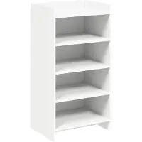 vidaXL Schoenenkast met opslag Wit 48 x 36 x 92 cm Bewerkt hout