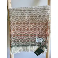 Bronte by moon Wollen Plaid - DIAMOND Ombre Green Terracotta - 140x185cm - Bronte x Plaids.shop