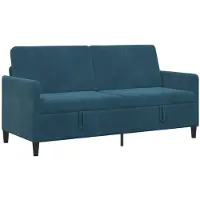 vidaXL Sofa met Opbergruimte Blauw 172 x 78 x 87 cm Polyester