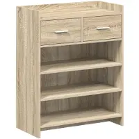 vidaXL Schoenenkast Sonoma Eiken 73,5 x 36 x 92 cm Bewerkt hout