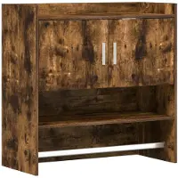 vidaXL Wandplank Muurmontage Gerookt eiken 80 x 36 x 80 cm