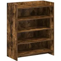vidaXL Schoenenkast Gerookt eiken 73,5 x 36 x 92 cm Bewerkt hout