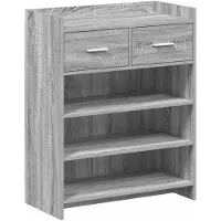 vidaXL Schoenenkast Grijs Sonoma 73,5 x 36 x 92 cm Bewerkt hout
