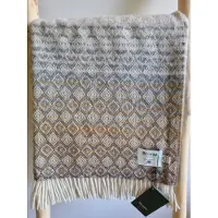 Bronte by moon Wollen Plaid - DIAMOND Ombre Natural - 140x185cm - Bronte x Plaids.shop