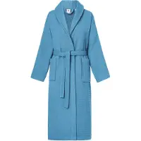Ladeheid Dames Badjas met Capuchon - Wasmachine bestendig - Katoen - LA-LA40-227-DG - Jeans (D03) - M