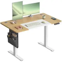 Songmics - Zit Sta Bureau - Elektrisch - 120 x 60 cm - Geheugenfunctie - USB-C Poort