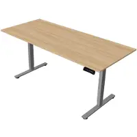 Kerkmann Zit-sta bureau Move New Base – Elektrisch bureau – 160 x 80 cm – Licht eiken