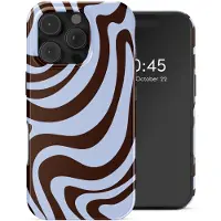 Selencia Vivid Backcover met MagSafe voor de Apple iPhone 16 Pro - Dream Swirl Chocolate
