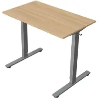 Kerkmann Zit-sta bureau Move New Base – Elektrisch bureau – 100 x 60 cm – licht eiken