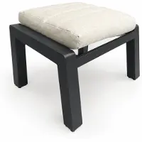 SenS-Line Hocker Valentina - Aluminium - Antraciet -