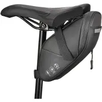 VHV -Zadeltas Fiets - Waterafstotende Fietstas Onder Zadel - Compacte Zadeltas voor Racefiets en MTB - Scheurbestendige Wielrenfietstas met Reflectie - Zwart