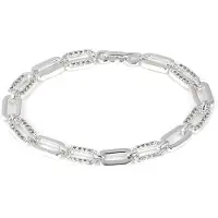 Luxenter Armband met glanzende zirkonia, afwerking in rhodium - Asgoth