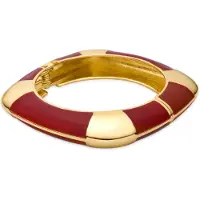 Luxenter Armband met 18-karaats geelgouden afwerking en rode lak - Souda
