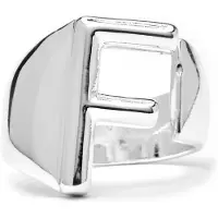Luxenter Ring met zilveren afwerking - Alphabet