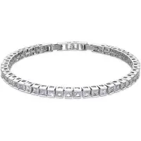 Luxenter Armband met zilveren afwerking en glanzende zirkonia - Zaix