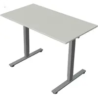 Kerkmann Zit-sta bureau Move New Base – Elektrisch bureau – 120 x 65 cm – Licht Grijs