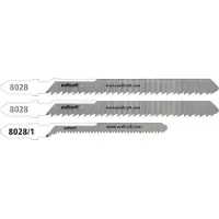 Wolfcraft - Polycarbonaat golfplaat Decoupeerzaagbladen - 3 stuks - Fijne rechte en bochtsnede - HCS- en BiM met T-schacht – speciaal voor polycarbonaat platen - 8028000