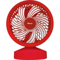Trust - Ventu - USB Ventilator - Rood - Met powerbank 4400 mAh - Voor op het strand - op vankantie
