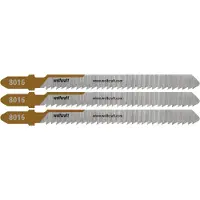 Wolfcraft - 3 decoupeerzaagbladen voor hardhout - 50mm Zuivere snede - T-schacht - 8016000