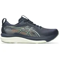 Asics Gel-Kayano 33 hardloopschoenen, blauw/groen, heren || Maat: 48