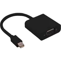Value Mini DisplayPort-VGA Adapter, Mini DP Male - VGA Female