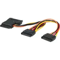 Roline stroom Y-Adapterkabel SATA / 3x SATA, 0,3 m