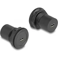 DeLOCK - USB-adapter - mini-USB Type B (vrouwelijk) naar mini-USB Type B (vrouwelijk) - zwart