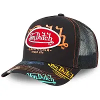 Von Dutch - Snapback Trucker Cap BRA/BLA2 | One Size | Verstelbaar | Druksluiting - Zwart