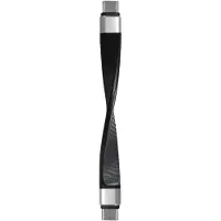 Roline USB 3.2 Gen 2 siliconenkabel, met PD, Emark, C-C, M/M, 8K UHD, 10Gbit/s, 60W, zwart, 11 cm