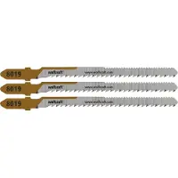 Wolfcraft - Hardhout decoupeerzaagbladen 50mm - Mirror-Cut - Decoupeerzaagblad HCS met T-schacht – Hout - 8019000