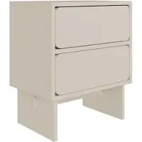 Selsey Nachtkastje Windy | Design spaanplaat beige 49.6x56x35 cm nachtkastjes | NADUVI