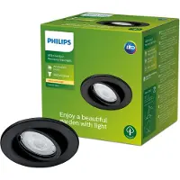 Philips Inbouwspot Tuin Fresco Zwart Gu10 4,6w