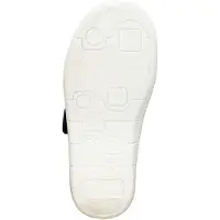 Fischer kinderhuispantoffels met klittenbandsluiting, voetbalsokkenprint, antislip, maat: 25 EU, kleur: meerkleurig