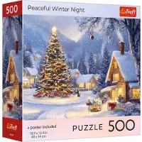 Trefl legpuzzel 500 stukjes kerstmis winternacht volwassenen.