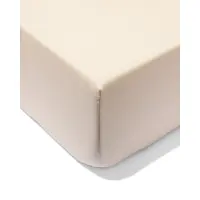 HEMA Hoeslaken 90x200cm Hotel Katoen Percal Beige (beige)