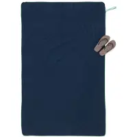 HEMA Strandlaken 110x175cm microvezel donkerblauw (blauw)
